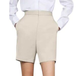 Aritzia Babaton Borna Longline Pleated Shorts In Denude Size 2